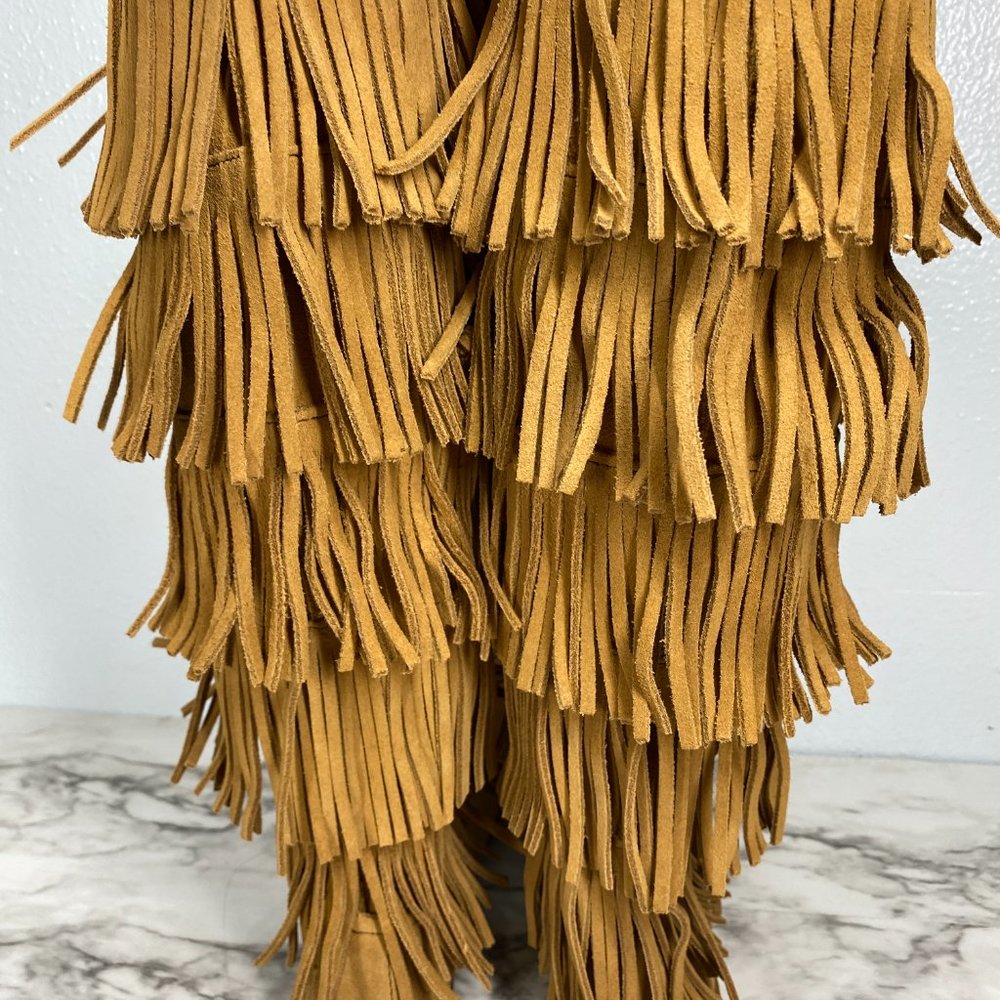 Minnetonka Womens 5 Layer Fringe Boot 1657t Size 6 - image 7